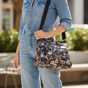 Bueno Crossbody Hobo Floral Faux Leather Convertible - 11.5 X 8.5 Boho Prairie